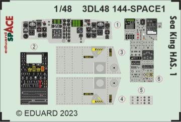 Sea King HAS.1 - Space [Airfix] · EDU 3DL48144 ·  Eduard · 1:48
