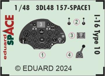 I-16 Type 10 - SPACE [Eduard] &middot; EDU 3DL48157 &middot;  Eduard &middot; 1:48