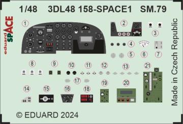 SM.79 - SPACE [Eduard] · EDU 3DL48158 ·  Eduard · 1:48