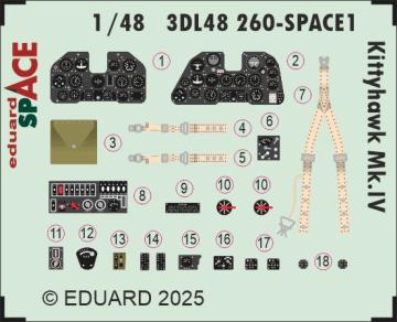 Kittyhawk Mk.IV - Space [Eduard] &middot; EDU 3DL48260 &middot;  Eduard &middot; 1:48