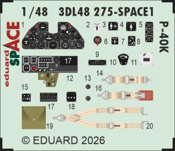 P-40K - Space [Eduard] &middot; EDU 3DL48275 &middot;  Eduard &middot; 1:48