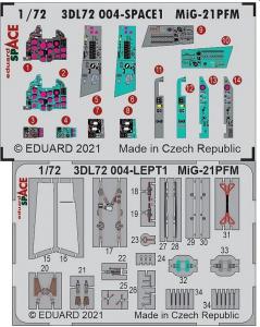 MiG-21PFM - Space [Eduard] · EDU 3DL72004 ·  Eduard · 1:72