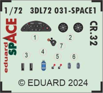 CR.32 - Space  [Italeri] · EDU 3DL72031 ·  Eduard · 1:72