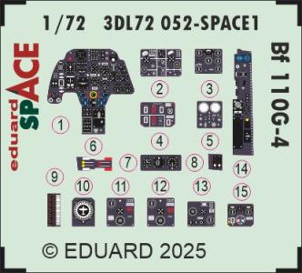 Messerschmitt Bf 110 G-4 - Space [Eduard] · EDU 3DL72052 ·  Eduard · 1:72