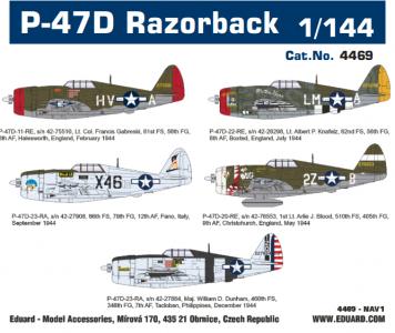 P-47D Razorback - Super44 · EDU 4469 ·  Eduard · 1:144