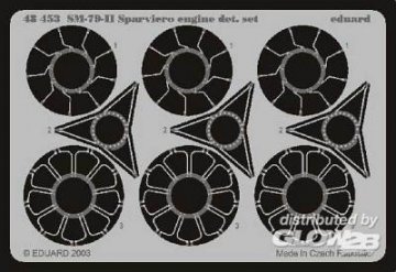 SM-79-II Sparviero - Engine Set · EDU 48453 ·  Eduard · 1:48