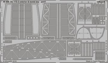 Dornier Do 17 Z-2 - Exterior & - Bomb bay [ICM] · EDU 48896 ·  Eduard · 1:48