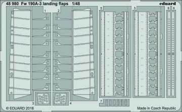 Focke Wulf Fw 190 A-3 - Landing flaps [Eduard] · EDU 48980 ·  Eduard · 1:48