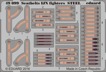 Seatbelts IJN fighters STEEL · EDU 49099 ·  Eduard · 1:48