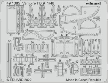 Vampire FB.9 [Airfix] &middot; EDU 491385 &middot;  Eduard &middot; 1:48