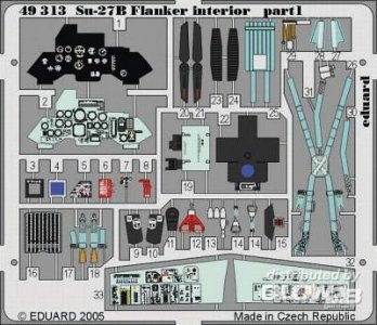 Su-27 Flanker B - Interior [Academy] · EDU 49313 ·  Eduard · 1:48
