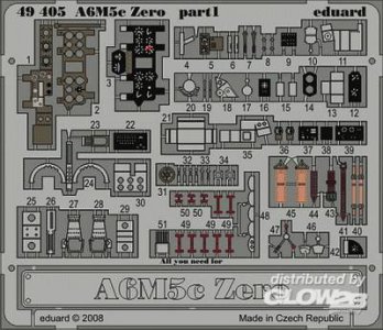 A6M5c Zero f�r HAsegawa Bausatz &middot; EDU 49405 &middot;  Eduard &middot; 1:48