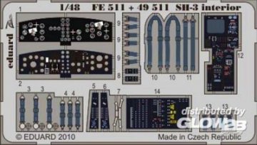 SH-3 interior S.A. for Hasegawa · EDU 49511 ·  Eduard · 1:48