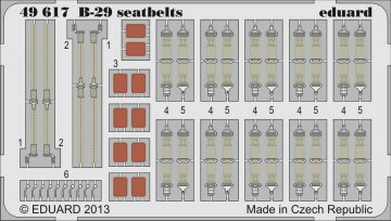 B-29 - Seatbelts [Monogram] · EDU 49617 ·  Eduard · 1:48