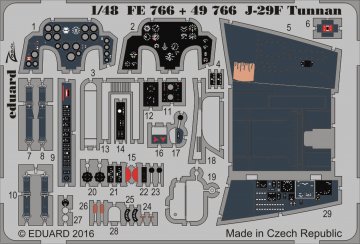 J-29F Tunnan [HobbyBoss] &middot; EDU 49766 &middot;  Eduard &middot; 1:48