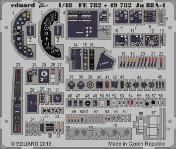 Junkers Ju 88 A-4 - Interior [ICM] · EDU 49782 ·  Eduard · 1:48