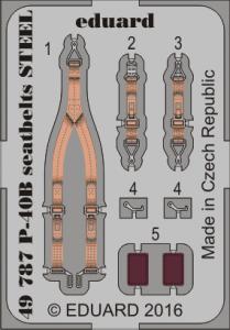 Curtiss P-40B - Seatbelts STEEL [Airfix] · EDU 49787 ·  Eduard · 1:48