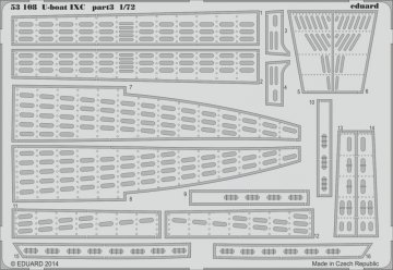 U-Boot Typ IX C - Part 3 [Revell] · EDU 53108 ·  Eduard · 1:72