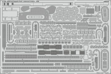 DKM Graf Zeppelin - Part 3 - Antennas & island [Trumpeter] · EDU 53206 ·  Eduard · 1:350
