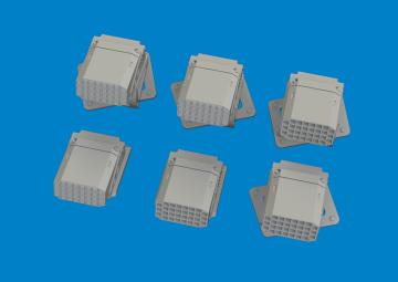 UH-60 - Flare dispensers - Print [ICM] · EDU 6481119 ·  Eduard · 1:48