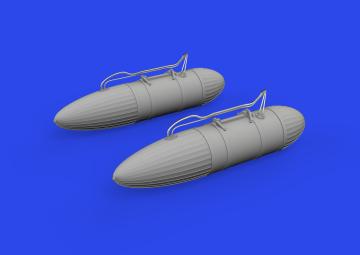 P-51D 108gal paper drop tanks - Print [Eduard] · EDU 672374 ·  Eduard · 1:72
