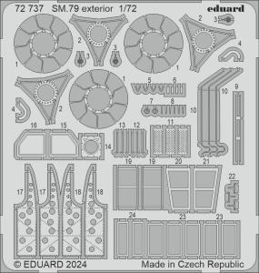 SM.79 - Exterior [Italeri] &middot; EDU 72737 &middot;  Eduard &middot; 1:72