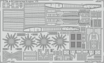 B-24J - Undercarriage & engines [Hasegawa] · EDU 72749 ·  Eduard · 1:72