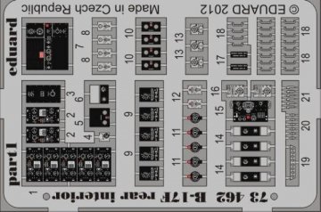 B-17F rear interior for Revell · EDU 73462 ·  Eduard · 1:72