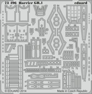Hawker Harrier Gr 1.- S.A. [Airfix] · EDU 73496 ·  Eduard · 1:72