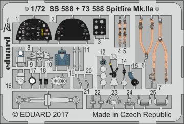 Spitfire Mk.IIa [Revell] · EDU 73588 ·  Eduard · 1:72