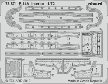 F-14A Tomcat - Interior [HobbyBoss] · EDU 73671 ·  Eduard · 1:72