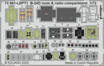 B-24D - Nose & radio compartment [Airfix] &middot; EDU 73861 &middot;  Eduard &middot; 1:72
