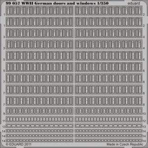 WWII German doors and windows · EDU 99057 ·  Eduard · 1:350