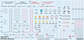 Messerschmitt Bf 109 G - Stencils [Eduard] · EDU D48025 ·  Eduard · 1:48