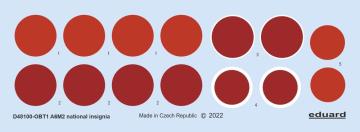 A6M2 - National insignia [Eduard] &middot; EDU D48100 &middot;  Eduard &middot; 1:48