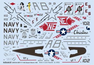 F-14A - Desert Storm [Tamiya] · EDU D48104 ·  Eduard · 1:48