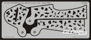 Messerschmitt Bf 109 F/G Schablone gro�e Flecken &middot; EDU EXF48562 &middot;  Eduard