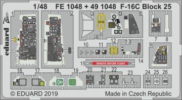 F-16C Block 25 [Tamiya] · EDU FE1048 ·  Eduard · 1:48