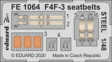 F4F-3 Wildcat - Seatbelts STEEL [HobbyBoss] · EDU FE1064 ·  Eduard · 1:48