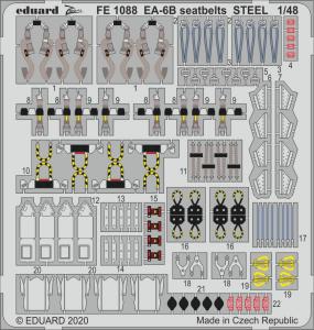 EA-6B - Seatbelts STEEL [Kinetic] · EDU FE1088 ·  Eduard · 1:48