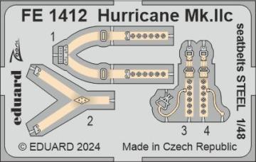 Hurricane Mk.IIc - Seatbelts STEEL [HobbyBoss] · EDU FE1412 ·  Eduard · 1:48