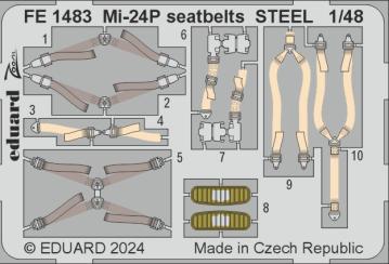 Mi-24P - Seatbelts - Steel [Trumpeter] · EDU FE1483 ·  Eduard · 1:48