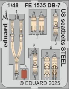 DB-7 Boston III US - Seatbelts - Steel [HKM] &middot; EDU FE1535 &middot;  Eduard &middot; 1:48