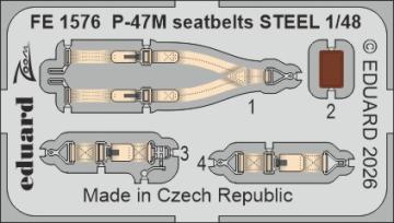 P-47M - Seatbelts - Steel [Miniart] &middot; EDU FE1576 &middot;  Eduard &middot; 1:48
