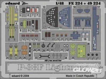 P-38F Lightning · EDU FE224 ·  Eduard · 1:48