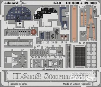 Il-2m3 Stormovik S.A. [Accurate Miniatures]. · EDU FE380 ·  Eduard · 1:48