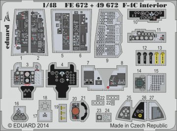 F-4C Phantom - Interior [Academy] &middot; EDU FE672 &middot;  Eduard &middot; 1:48