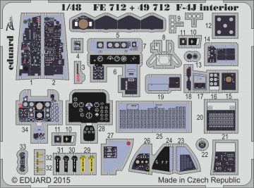 F-4J Phantom  - Interior S.A. [Academy] · EDU FE712 ·  Eduard · 1:48