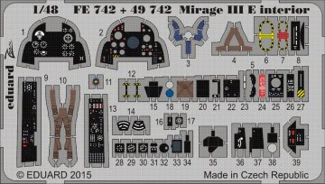 Mirage III E - Interior [Kinetic] · EDU FE742 ·  Eduard · 1:48