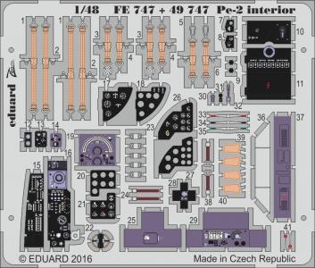 Petlyakov Pe-2 - Interior [Zvezda] · EDU FE747 ·  Eduard · 1:48
